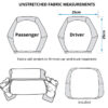 Black Mesa Car Seat Headrest Covers