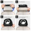 Black Mesa Car Seat Headrest Covers