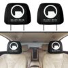 Black Mesa Car Seat Headrest Covers