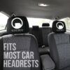 Black Mesa Car Seat Headrest Covers