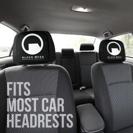 Black Mesa Car Seat Headrest Covers - Image 1