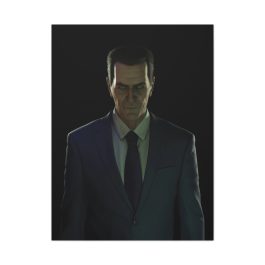 The G-Man Portrait Canvas Print - Image 2