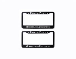 Pierce & Pierce License Plate Frame - Image 1