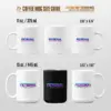 Cup Size Chart Mug Size Chart