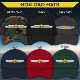 Helldivers 2 Dad Hat - HD2 Winged Skull Cap