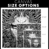 SHODAN Black & White Canvas Print