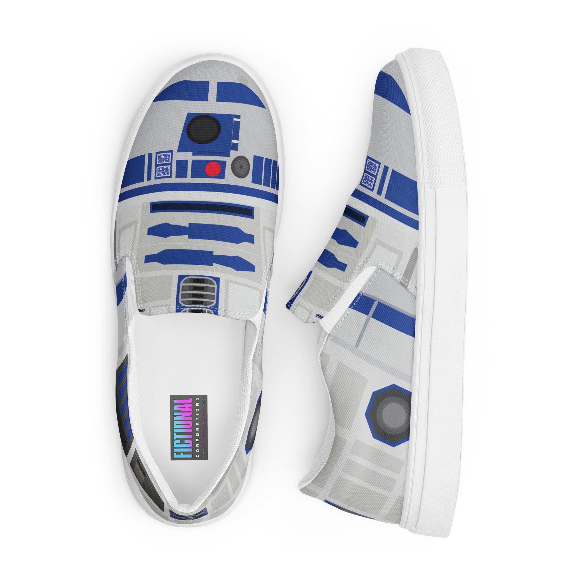 R2-D2 Slip On Canvas Shoes | FictionalCorporations.com