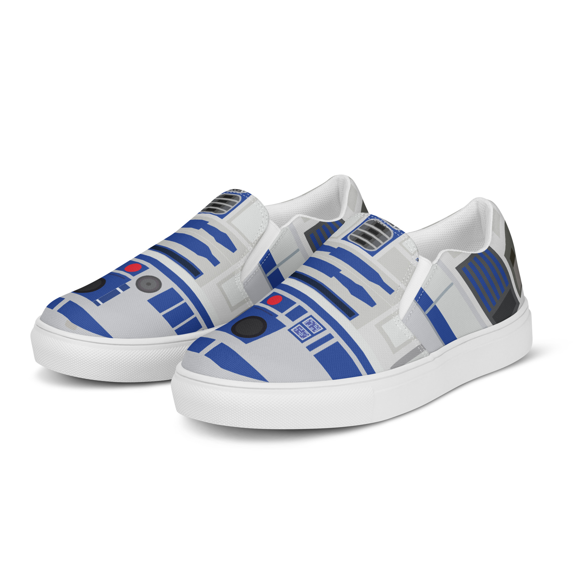 R2D2 Shoes, R2-D2 Slip On Canvas Shoes