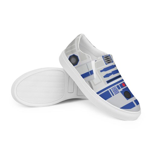 R2D2 Shoes, R2-D2 Slip On Canvas Shoes