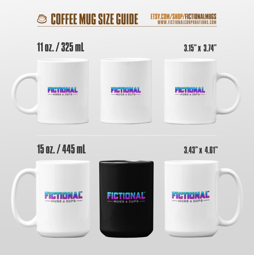 Property of Weyland-Yutani Mug size chart