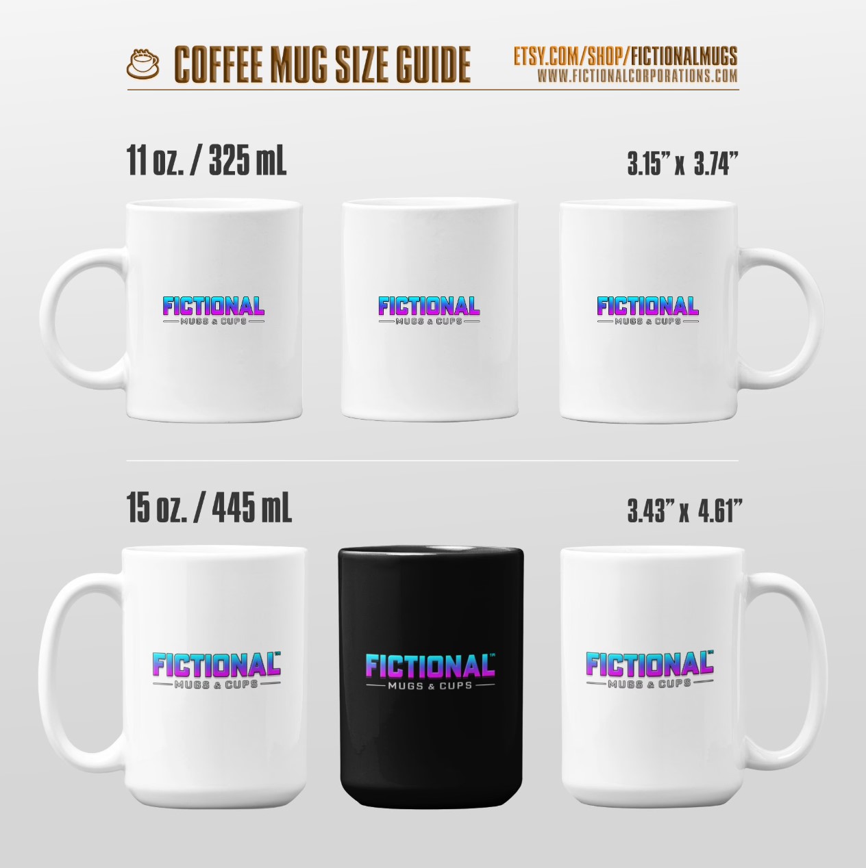 Mug Size Chart