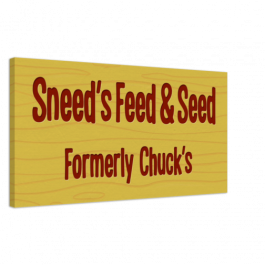 Sneed's Feed & Seed Sign - Image 1