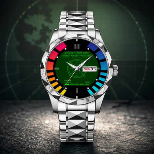 Silver Goldeneye 007 Bond Q-Watch Gamer Watch
