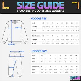 Size Guide - Tracksuit Hoodie and Joggers
