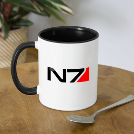 N7 Contrast Coffee Mug - Black/White - white/black