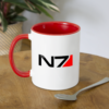 N7 Contrast Coffee Mug - Red/White - white/red