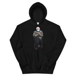 Bernie Sanders Sitting Hoodie - Image 3